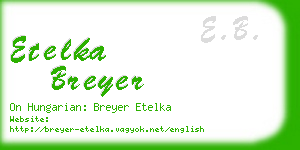 etelka breyer business card